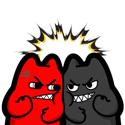 魔鬼猫表情-对决