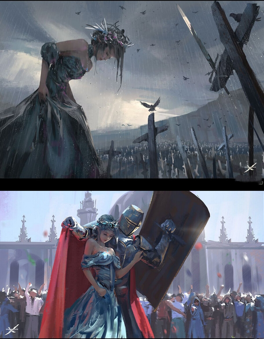 骑士与公主鬼刀图片