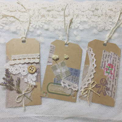 自制手作书签 森系复古风 by:二泠