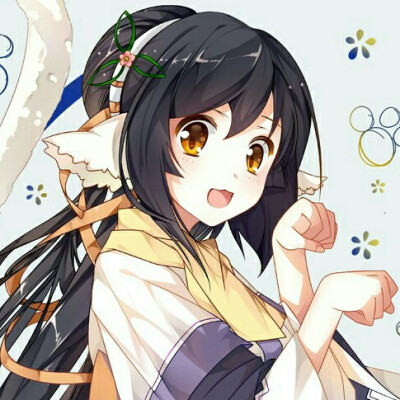 二次元女头笑颜