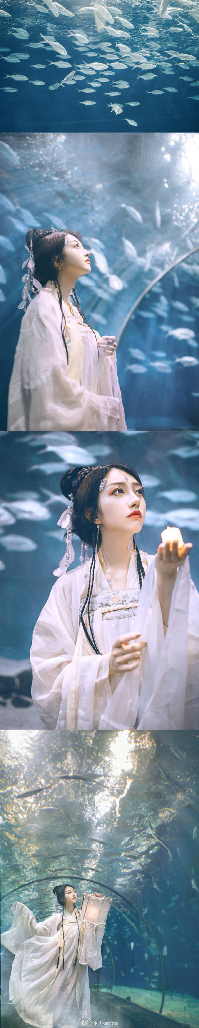 【海月姬】相传,大海深处的水界同人间繁华处一样,琼楼玉宇,水榭亭台.