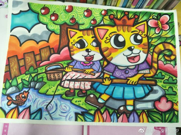 儿童画 成语故事 亡羊补牢 掩耳盗铃 三个小和尚 曹冲称象 司马光砸缸