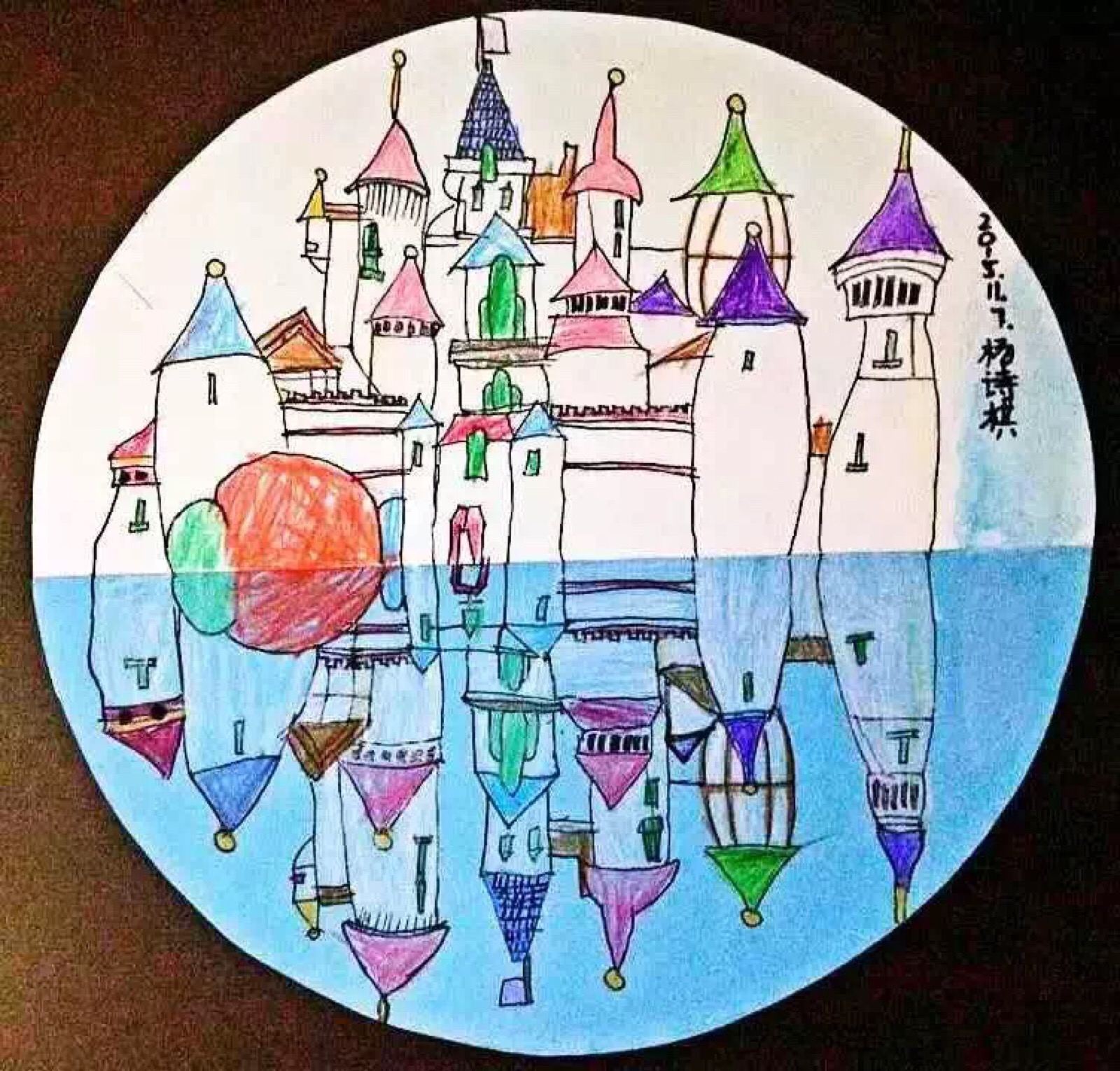 深爱着这片静静的城堡倒影[强]我静悄悄的看,只为清淅的看到倒影中的