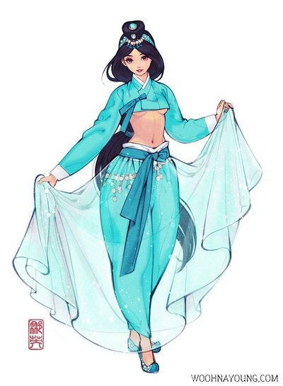theobsidian 迪士尼公主(韩国风)阿拉丁神灯