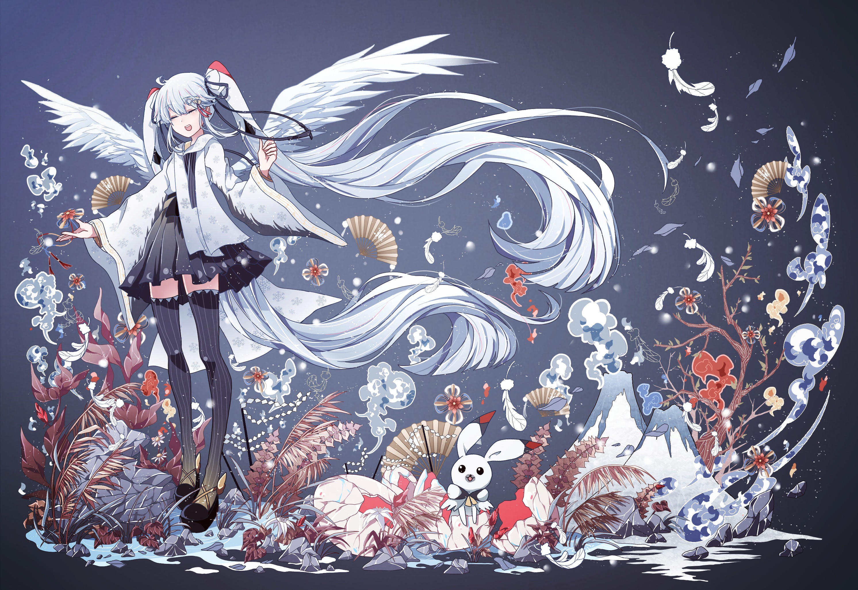 雪初音模板图片