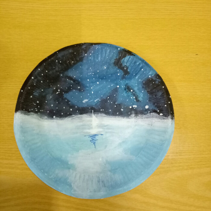 盘子画 