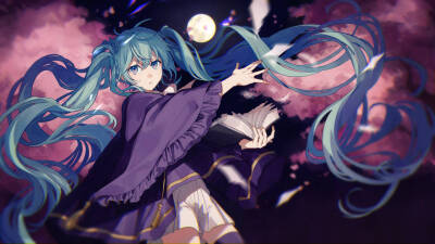 初音未来『花の散るらむ』画师:明野