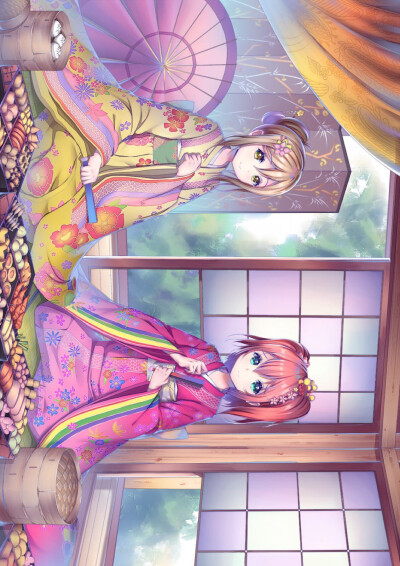 和服少女动漫图片