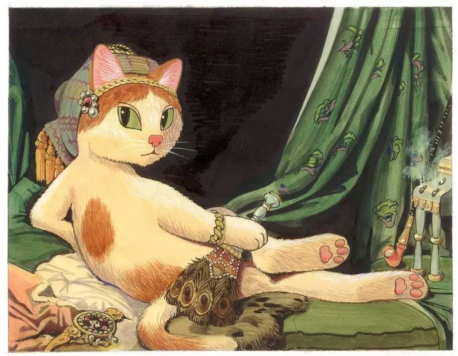 猫咪世界名画原作图片