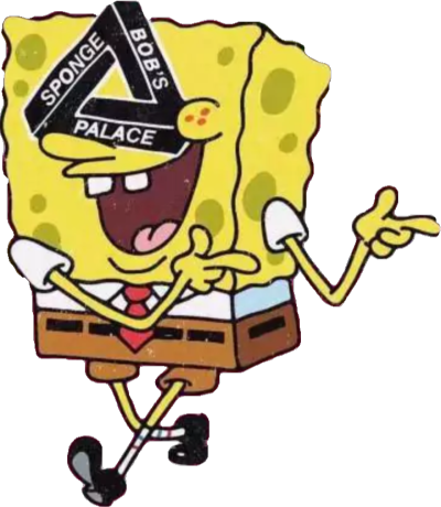 贴纸酷潮palace海绵宝宝免扣素材