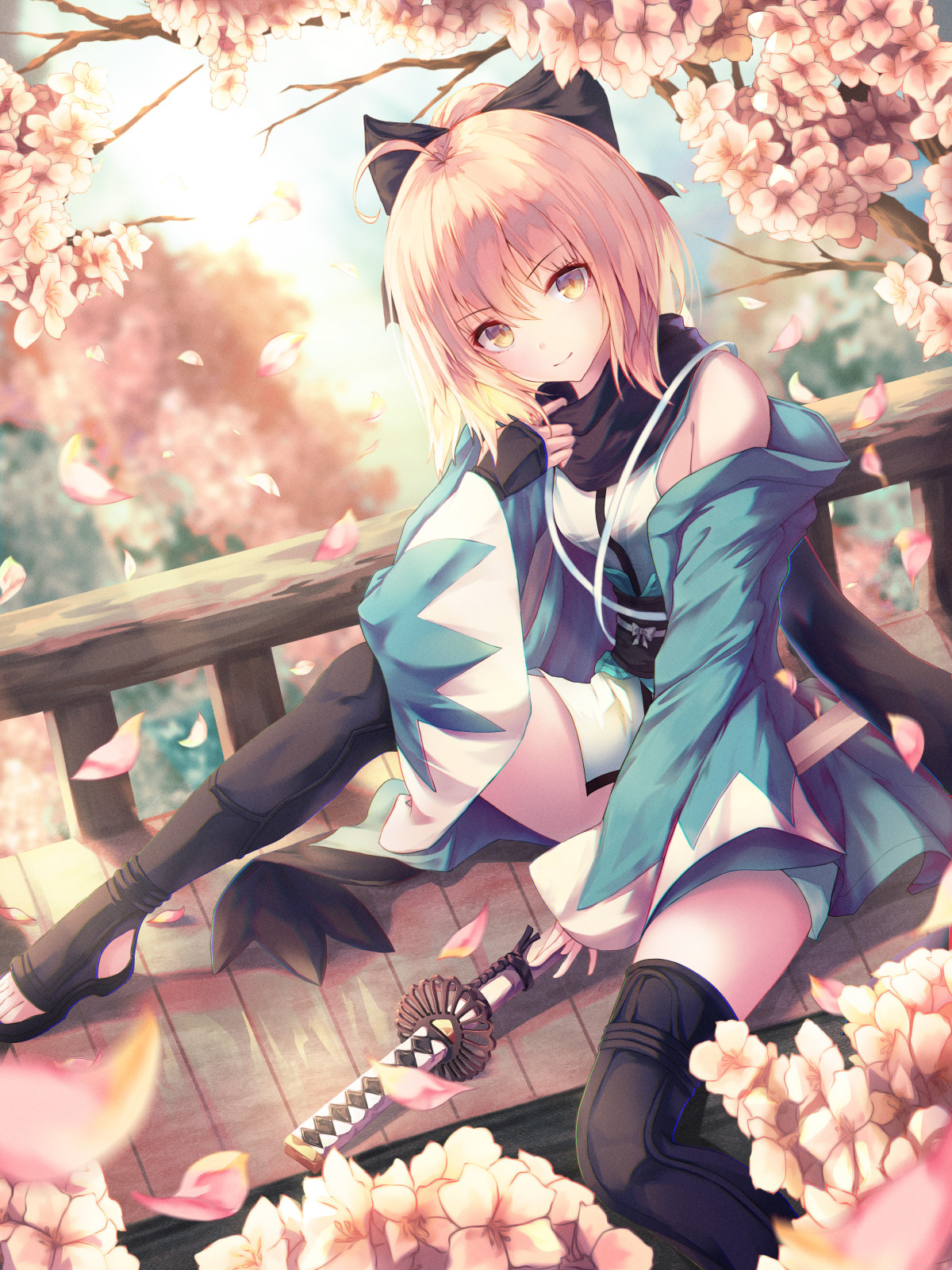 fate/grand order 冲田总司 绘师:gio(pixiv id=5161399)本作品pixiv
