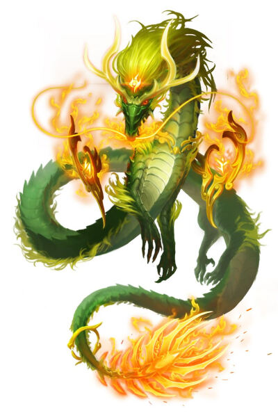 青龙是中国古代神话中的天之四灵之一,源于远古星宿崇拜,是代表太昊与
