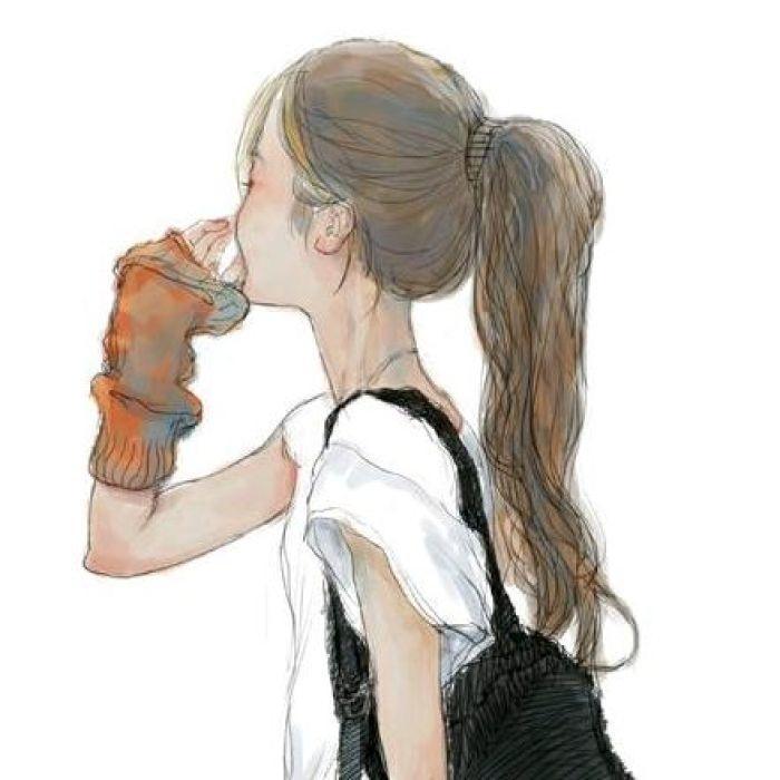 头像背影女生动漫傲娇