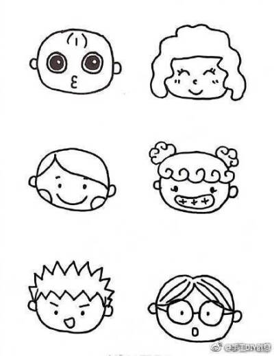 人物的简笔画图片