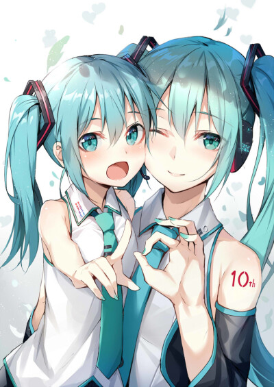 初音未来 双马尾 动漫人物女生唯美意境