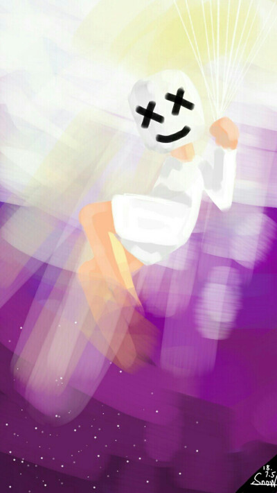 marshmello 手机壁纸,marshmello手机壁纸 marshmello 棉花糖 百大dj (snow蠢雪指绘绘画