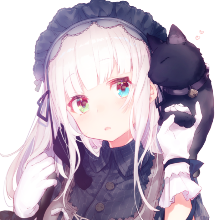 二次 动漫 女头 猫(自切)