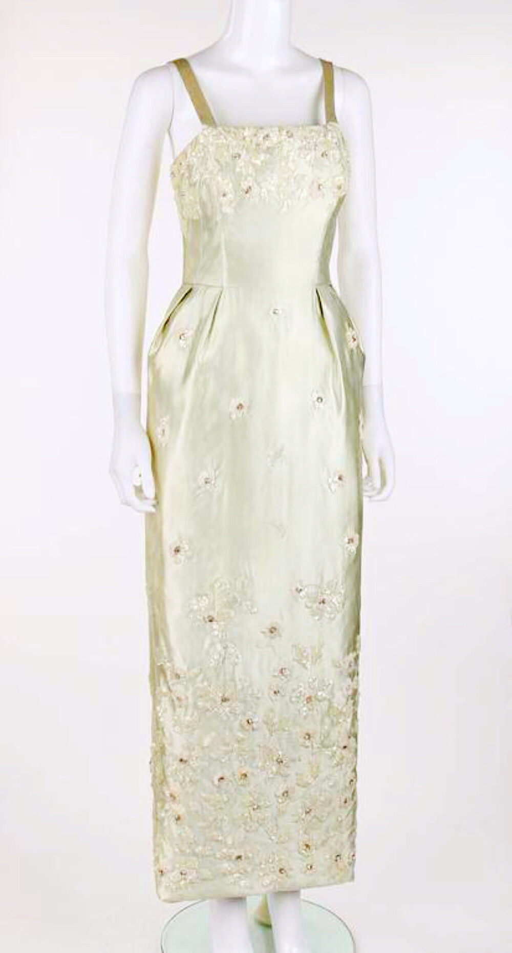 givenchy 1960s高级丝绸晚礼服