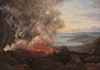 约翰 克里斯蒂安 ·达尔《喷发的维苏威火山》
