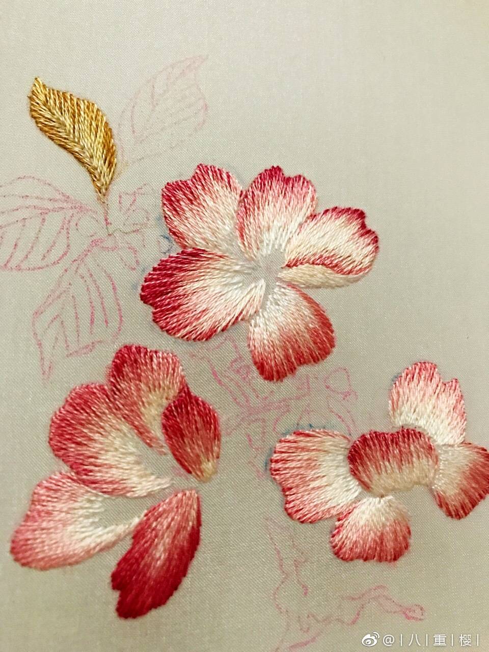 樱花刺绣
