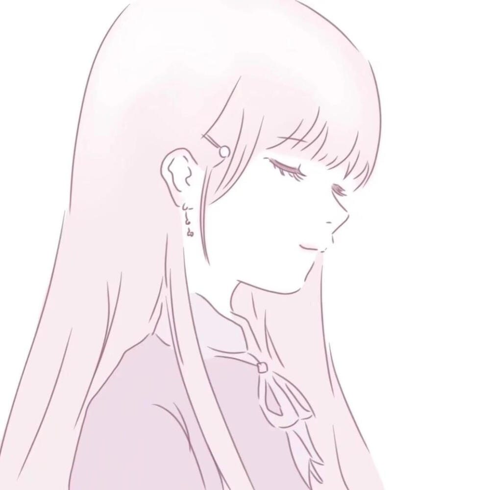 小清新 可爱 女生头像,简约