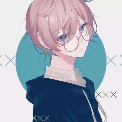 动漫;男生;眼镜
