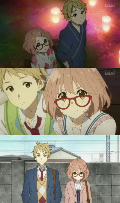 动漫 自截 拼接 壁纸 【境界的彼方】