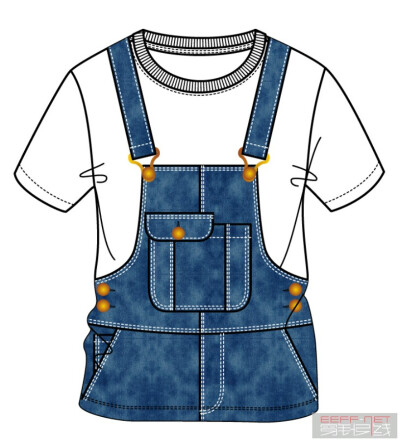 h字型服装款式图