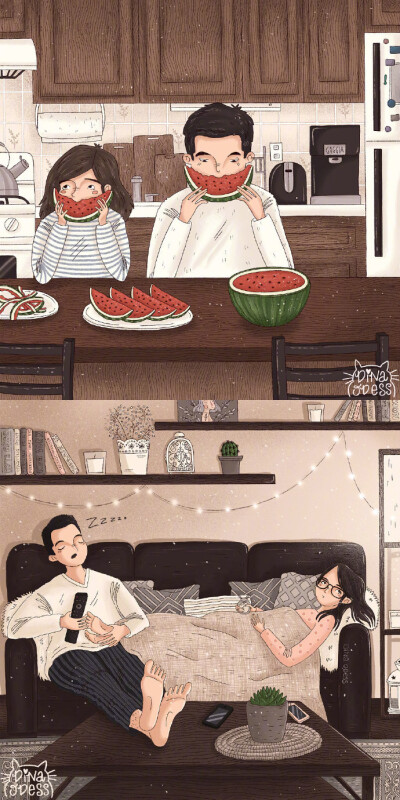 甜蜜得溢出屏幕的情侣日常,梦想中的向往生活.