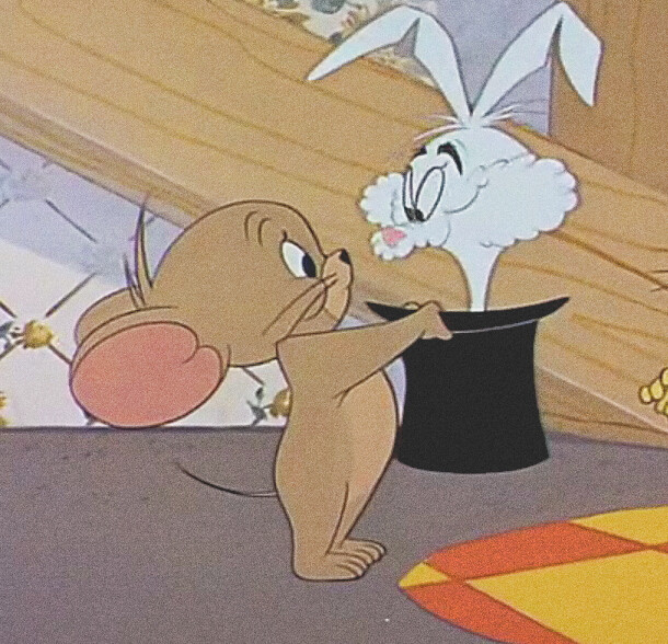 《猫和老鼠》情侣头像