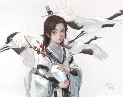 楚留香手游#萧居棠图源lofter/水印 巧揪致歉