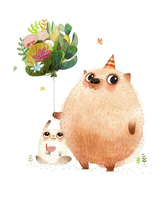 萌插画 儿童 画师vivian mineker作品