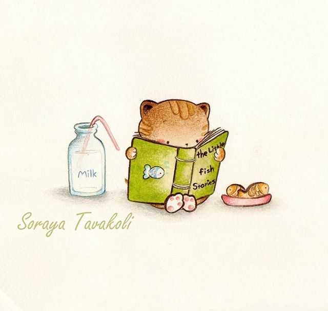 可爱的儿童插画~~ ins:soraya tavakoli via @小清新水彩插画