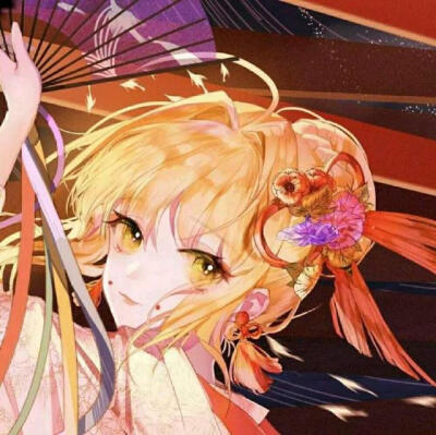 动漫女生头像#高清#红色系