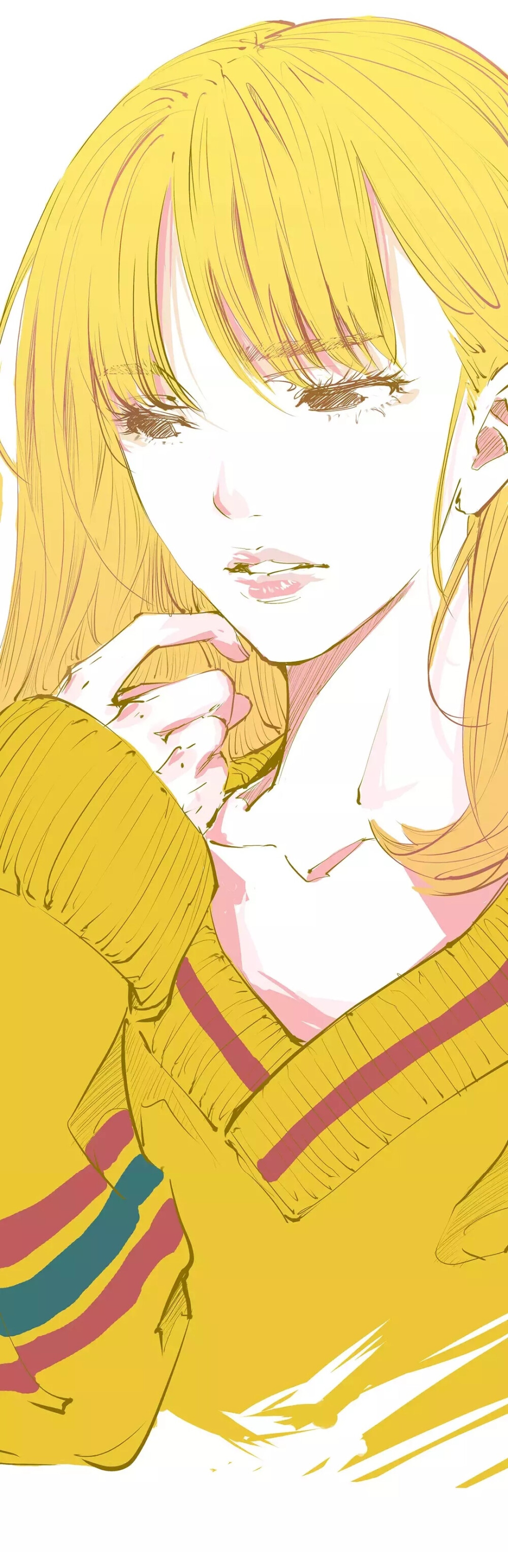 自截超爱画风漫画蝉女有关爱情情头