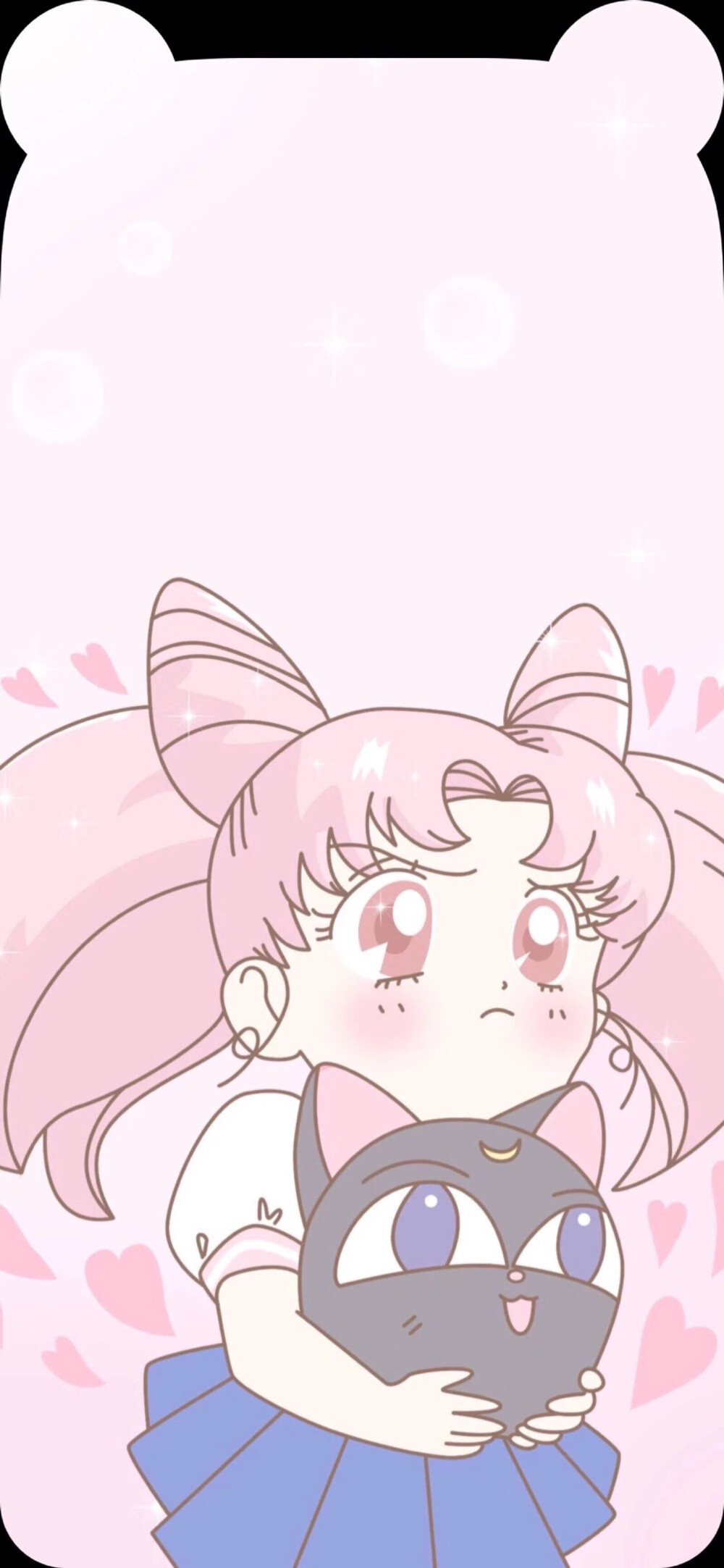 美少女战士iphonex手机壁纸锁屏女生粉色