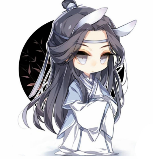 蓝忘机 q图【魔道祖师】绘师:摸鱼页