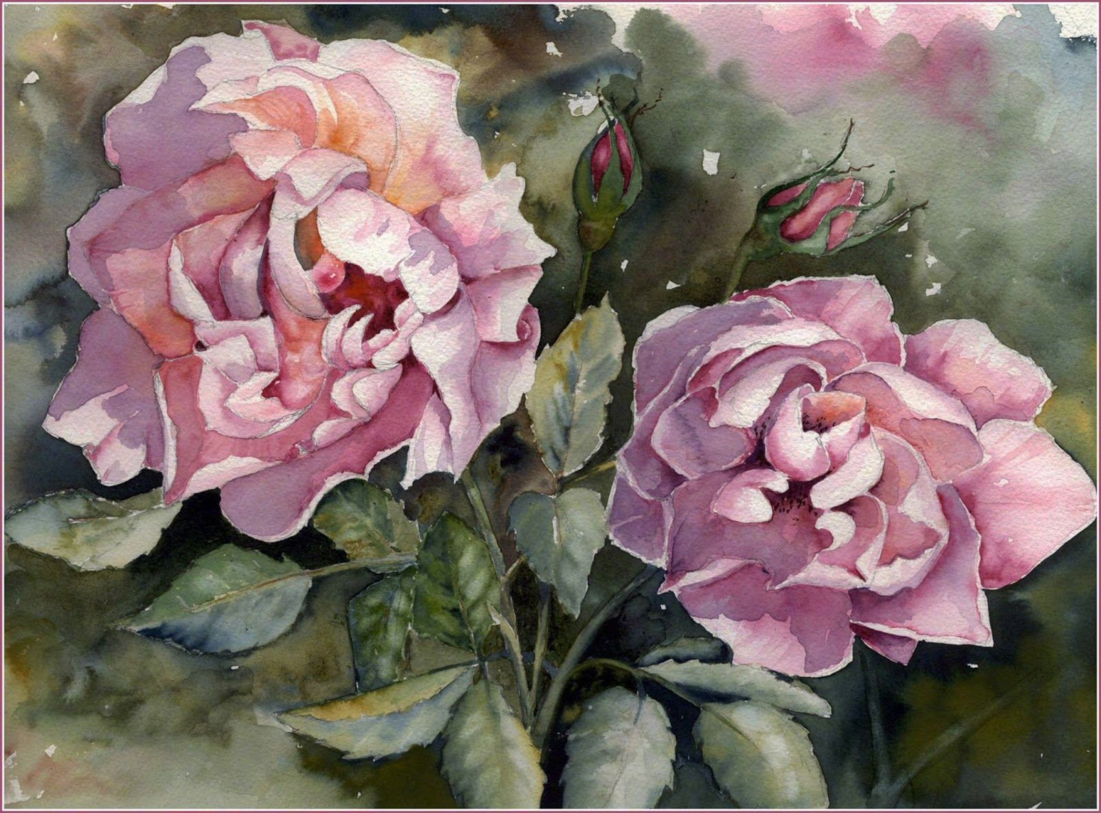 来自水彩画家 yvonne hemingway 绘画作品一组 | yvonnehemingway.com