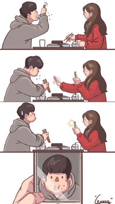 情侣暖心画面