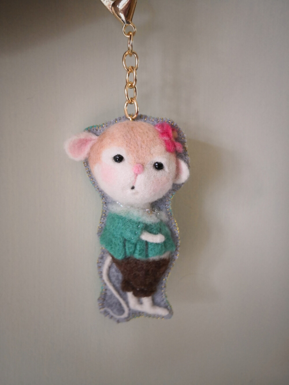 末小室羊毛毡小老鼠