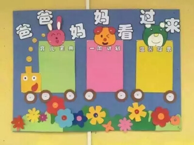 幼儿园环创,家园栏