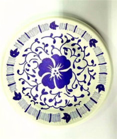 纸盘 青花瓷