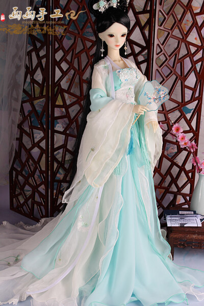 【函函】bjd古装娃衣衣服 1/3 三分大女 古装娃衣 蒲公英