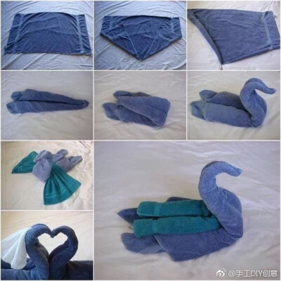 毛巾的10种简单叠花图片