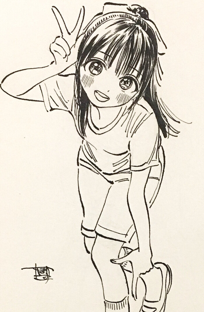 漫画 女生 线条