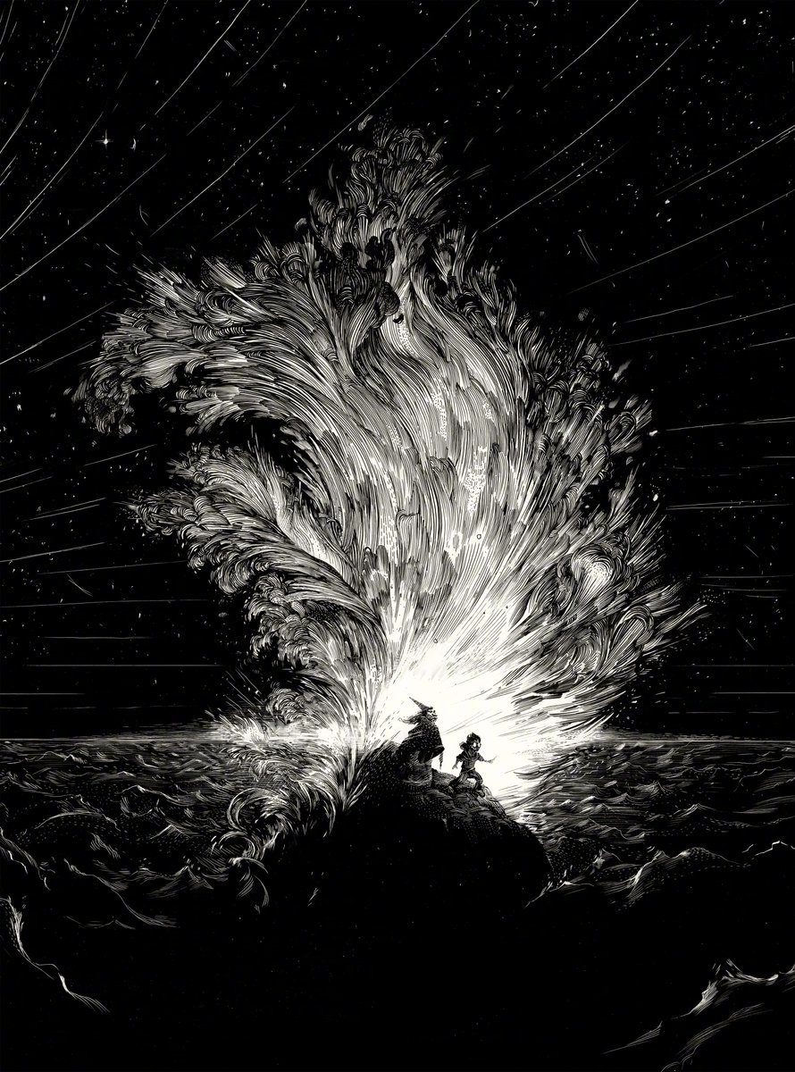 法国插画艺术家 nicolas delort 黑白调精致的绘画作品 | www.