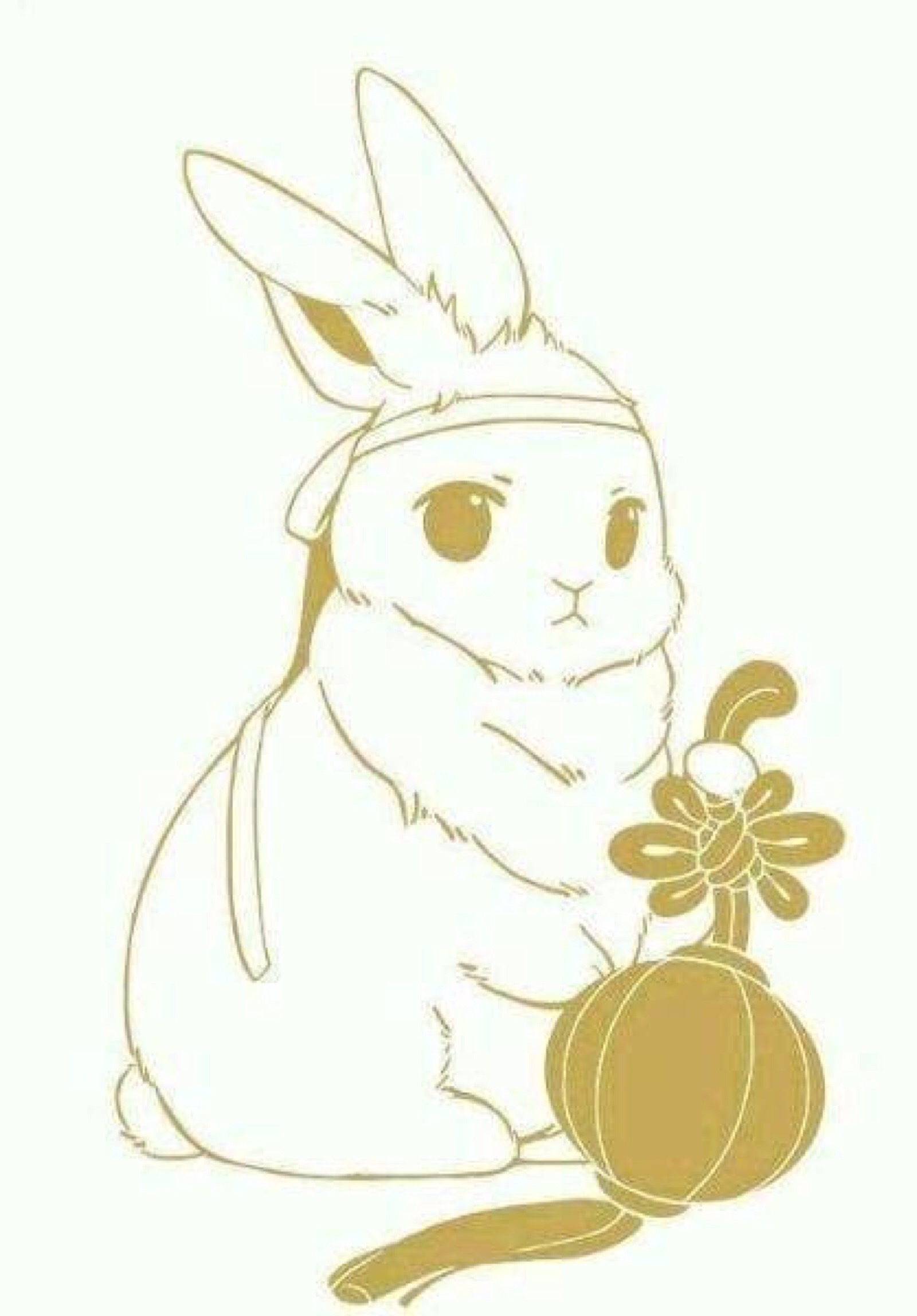 魔道祖师手绘萌兔子图片