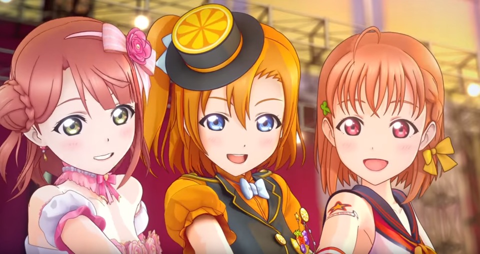 二次元 人物 动漫 偶像 少女 3d 动画截图 高清 官方图片 lovelive!