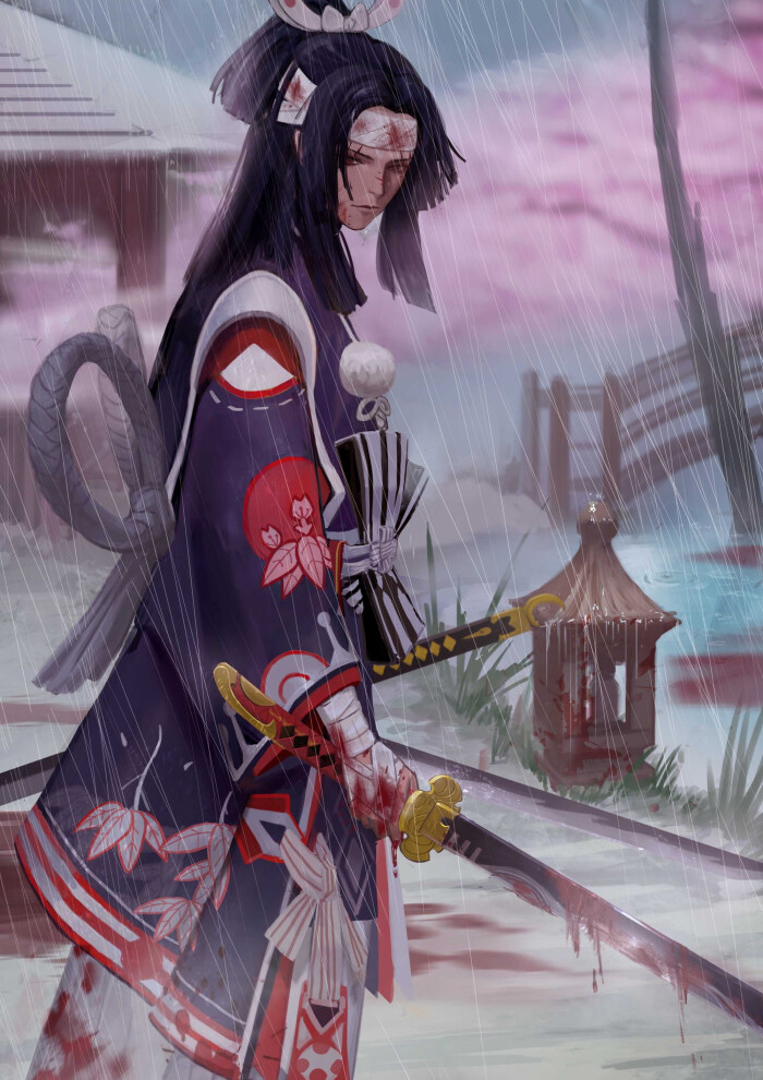 阴阳师 鬼切 绘师:桃子(p id=8913510) 本作品id=70348739
