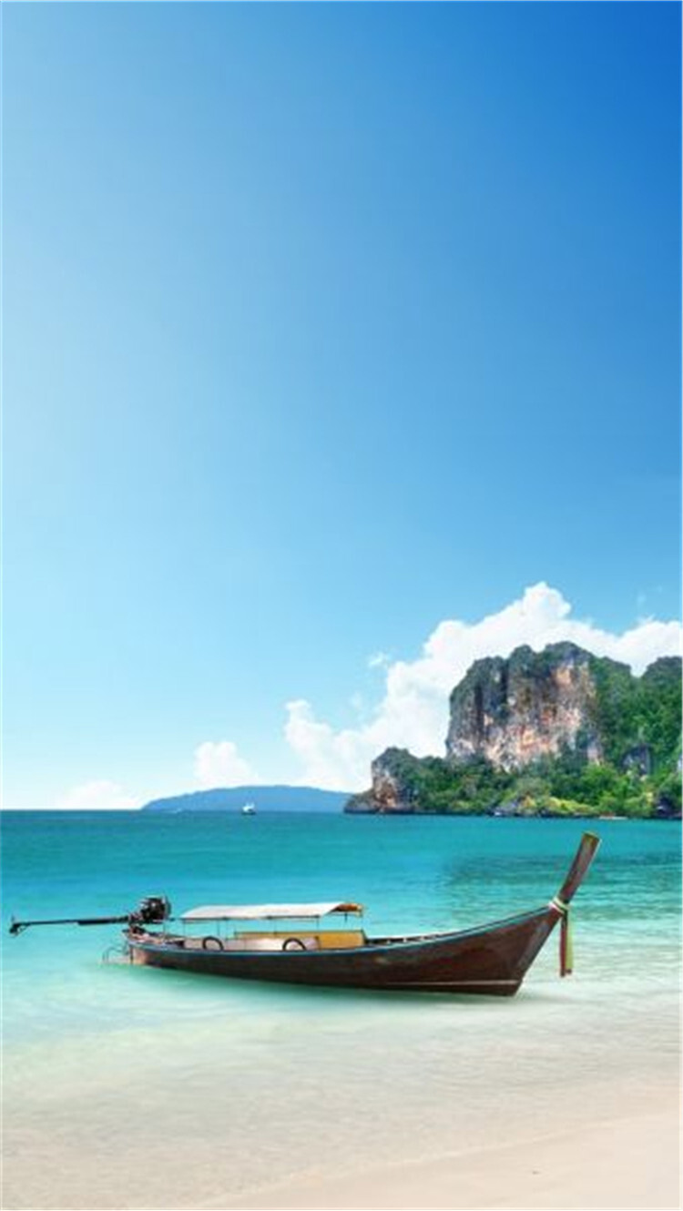唯美,风景,大海,沙滩,意境,卡通,手绘,花卉